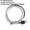 Led Strip Light Dc5V Aa Battery Cr2032 Usb Powered 10M String Lights Holiday Ligting Christmas New Year Party Wedding Decoration