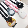 Oryksz For Iphone X Case Luxury Cartoon Totoro Silicone Hang Rope Soft Cases For Iphone X Xs Xr Xs Max 6 6S 8 7 8Plus Back Cover