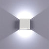 Indoor Dimmable Wall Lamp 6W Led Luminaire Aisle Square Wall Sconce Bedroom Led Wall Lights White/Black Color