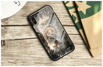 renaissance art Painting coque Tempered Glass Soft Silicone Phone Case Shell Cover For Apple iPhone 6 6s 7 8 Plus X XR XS MAX