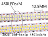 Smd 2835 5630 5050 60/120/240/480Leds/M Rgb Led Strip 5M 300/600/1200/2400Leds/M  Dc12V 24V W Rgb Led Light Strips Flexible Tape