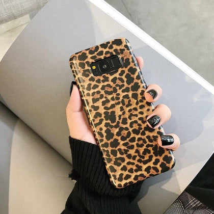 DCHZIUAN Fashion Leopard Print Phone Case For Samsung Galaxy S8 S8plus S10 S9 Plus NOTE 8 NOTE 9 Case Luxury Cover With Lanyard