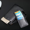 Ckhb 100% Genuine Leather Phone Bag For Iphone X 6S 7 8 Plus 8Plus Xs Max Wallet Purse Style Universal 1.0"~6" Cases