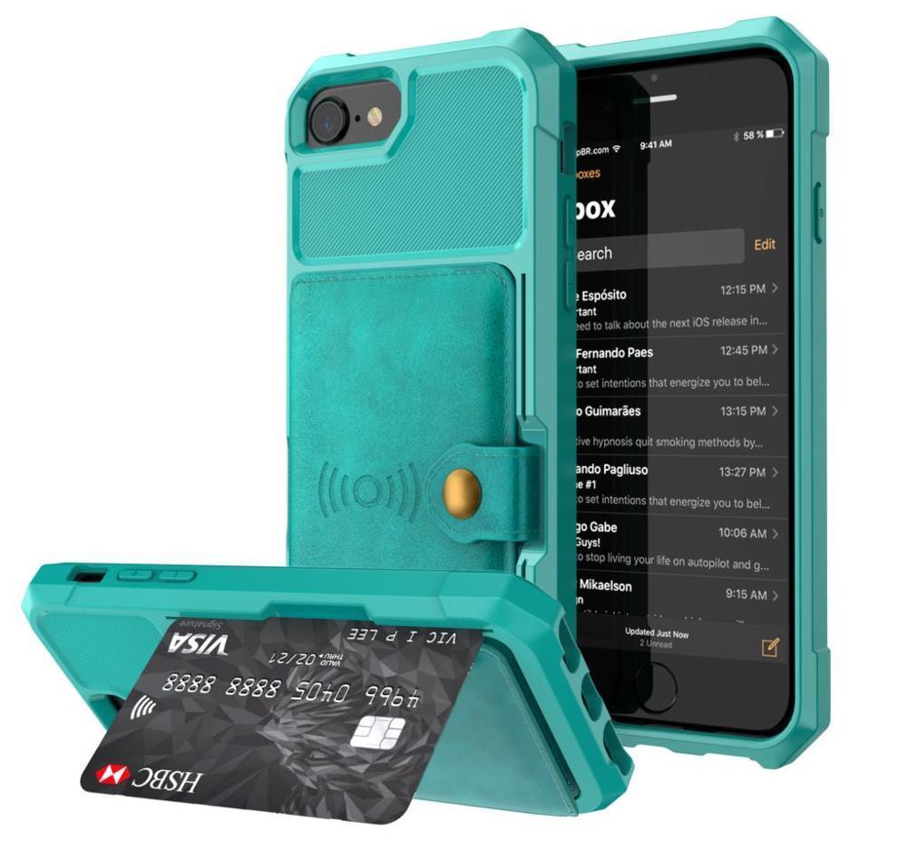 Pu Leather Wallet Car Magnetic Case For Iphone X Xs Xr Xs Max 6 6S 7 8 Plus Card Holder Wallet Flip Cover Buckle Fundas