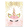 Pink Unicorn Poster Nursery Quotes Art Wall Canvas Print Painting Nordic Style Decorative Picture Baby Girl Bedroom Decoration