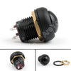 Areyourshop Push Button Switch 12Mm On/Off Self-Locking Industrial Grade Waterproof 5A 250Vac / 8A 1