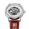 Orkina Male Mechanical Hand-Wind Skeleton Wristwatch Luminous Hands Watch For Men