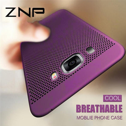 ZNP Ultra Slim Phone Case For Samsung Galaxy S9 S8 S7 Edge Hollow Heat Dissipation Cases Hard PC For Samsung S9 Plus Back Cover 