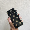 Dchziuan Fashion Gold Polka Dots Phone Case For Samsung Galaxy S8 S9 Plus Note 8 9 Case Soft Silicone Black White Cover Fundas