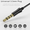 Ptm D31 Bass Earphone 3.5Mm Wired Sport Headphones With Microphone Headset For Apple Iphone Xiaomi Samsung Ear Phones Mp3 Mp4