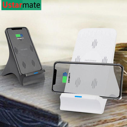 Qi Wireless Charger Holder for iPhone X Xs XR Huawei 20 pro 10W Fast Wireless Charging for Samsung Galaxy S8 S9 Plus Note 8 9