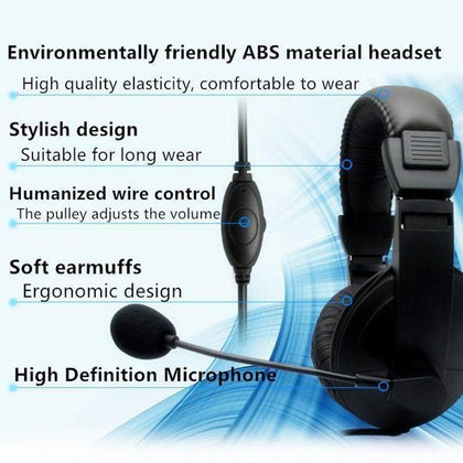 3.5mm Gaming Headphone Gaming Headset Casque Gamer Deep Bass Stereo Headphone With Microphone Mic Game Headsets For PC Computer