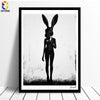 Nordic Cuadros Posters And Prints Black White Wall Art Canvas Painting Girl Picture For Living Room  Scandinavian Home Decor