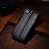 Konsmart New Book Style Wallet Cover For Iphone 4S Flip Pu Leather Case For Iphone 4 4S Iphone4S Black Funda Cellphone Cases (Black)