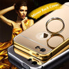 Luxury Aluminum For Iphone 5 5S Se Phone Case Metal Frame Acrylic Pc Mirror Shockproof Back Cover For Iphone On 4 4S 5 5S Cases