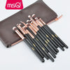 Msq 12Pcs Eyeshadow Makeup Brushes Set Pincel Maquiagem Pro Rose Gold Eye Shadow Blending Make Up Brushes Soft Synthetic Hair