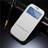 Luxury Smart Touch Slim Stand Flip Case For Samsung Galaxy S3 I9300 Back Cover Bag Terse Leather With Retail Box Window View