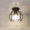 Ceiling Lights Minimalist Retro Ceiling Lamp Glass E27 Industrial Decor  Lamps For Living Room Home Lighting Lustre Luminaria