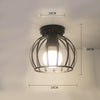 Ceiling Lights Minimalist Retro Ceiling Lamp Glass E27 Industrial Decor  Lamps For Living Room Home Lighting Lustre Luminaria