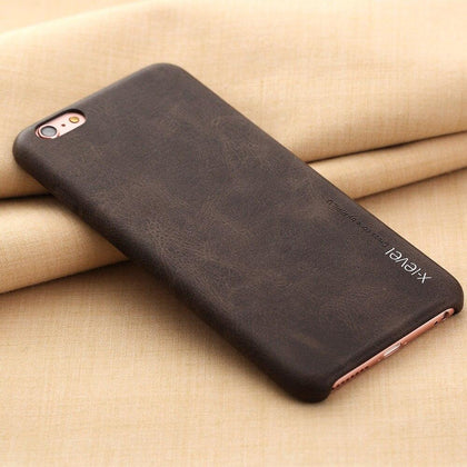 X-Level Luxury PU Leather Case For iPhone 8 7 Plus 6 6S Plus 5 5S SE Back Cover for iPhone SE 5S 5 6 6S 7 8 Plus Vintage Cases
