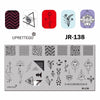 2018 Stainless Steel Stamping Plate Template Xmas Dot Geometric Flower Bird Owl Pigeon Vintage Alphabet  Nail Tool Jr131-140