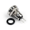 Areyourshop Push Button Switch 8Mm Mini 1No 2Pin Metal Momentary Push Button Switch 3A/250V 1/4Pcs
