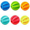 Onnpnnq Rubber Pet Dog Cat Toy Ball Chew Treat Holder Tooth Cleaning Ball Food Dog Puppy Ball Training Interactive Pet Supplies