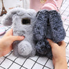 S8 Plus 3D Cute Soft Fluffy Rabbit Warm Fur Case For Samsung Galaxy S8 S7 S6 Edge Cover Fashion Elegant Bling Diamond Phone Case