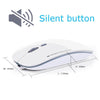 Azzor N5 Rechargeable Wireless Mouse Silent Mute Usb Optical Mouse 2.4Ghz Super Slim Mouse Mice For Computer Pc Tablet