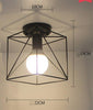 Ceiling Lights Iron Modern Ceiling Lamps For Living Room  Industrial Decor E27 Led Light Fixture Restaurant Lamp Modern Lantern