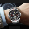 Boyzhe Luxury Men Watch Relogio Masculino Mechanical Watch Men Casual Fashion Waterproof Watch Sports Stainless Steel Watch Man