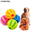 Onnpnnq Rubber Pet Dog Cat Toy Ball Chew Treat Holder Tooth Cleaning Ball Food Dog Puppy Ball Training Interactive Pet Supplies
