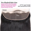 Peruvian Straight Hair Bundles With Frontal Closure Non Remy Human Hair Bundles With Frontal 13X4 Lace Frontal With Bundles