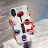Axbety Silicon Ring Case For Iphone 8 7 6S Plus/Xs Max/Xr/Xs Cover Fashion Cute Cartoon Hide Stand Holder Case For Iphone 7 Plus