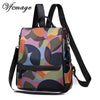 New Multifunction Backpack Women Waterproof Oxford Bagpack Female Anti Theft Backpack Schoolbag For Girls 2019 Sac A Dos Mochila (Colorful)