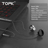 Topk 3.5Mm Heavy Bass Wired Earphone In-Ear Earphones With Mic Universal Comforted Earbud Volume Control Stereo Sport Headset