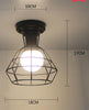 Ceiling Lights Iron Modern Ceiling Lamps For Living Room  Industrial Decor E27 Led Light Fixture Restaurant Lamp Modern Lantern