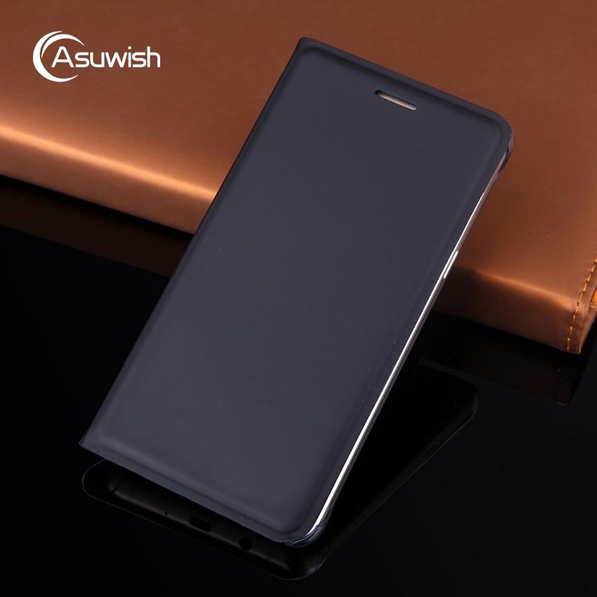 Asuwish Flip Case Leather Cover For Samsung Galaxy J5 2016 J5 2015 J 5 Sm J500 J500F J500Fn J510 J510F J510Fn Sm-J510 Phone Case