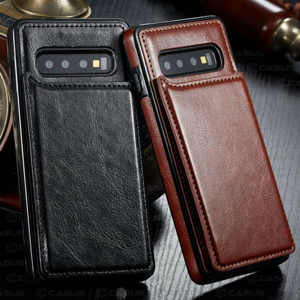 Leather Wallet Magnet Flip Case For Samsung Galaxy S10 Plus S10e S10 Card Slot Case For Samsung Galaxy S9 S8 Plus  Note 8 9 case