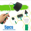 5/8Pcs/Set Paint Runner Pro Roller Flocked Edger Brush Set Diy Hand Tools Home Decoration Room Wall Paintting Paint Tool Set