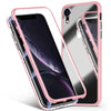 Magnetic Adsorption Flip Case For Iphone Xr Xs Max Tempered Glass Hard Pc Cover Shell Fantastic Transparent Plating Pc