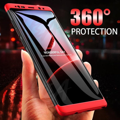 H&A 360 Full Protective Phone Case For Samsung Galaxy S9 S8 Plus S6 S7 Edge Matte PC Shockproof Cover For Samsung Note 9 8 Cases