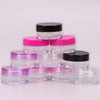 5Pcs Cosmetics Jar Box Makeup Cream Refillable Bottle Storage Pot Container Round Bottle Portable Plastic Transparent Case