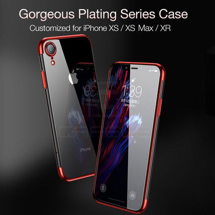 CAFELE soft TPU case for iPhone xr xs max case ultrathin transparent plating shining cover for iPhone xr xs Mixed silicon cases