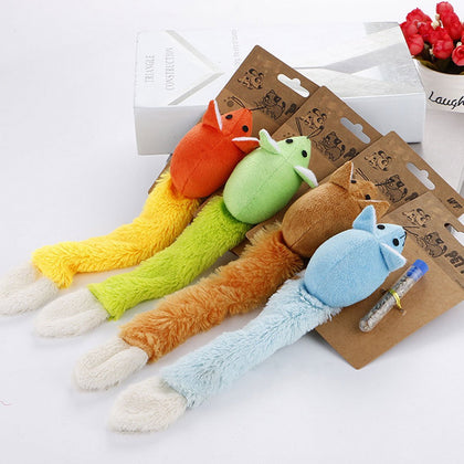 1pcs Cat Toy Long tail mouse teaster funny pet cat toys mouse trainning funny playing toys interactive with catnip