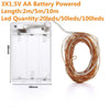 2M5M10M Strip Light Led String Lights Cooper Wire 3Aa Battery Christmas Light For Garland Holiday Fairy Wedding Party Decoration