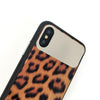 Ckhb Hd Women Leopard Mirror Toughened Glass Back Cover Case For Iphone X Xr Xs Max 8 7 Plus Lady Phone Back Case