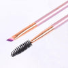 Jaf Dual Ended Eye Makeup Brush For Eyebrow, Angled Eyebrow Brush Plus Spoolie Eye Brow Brush Comb, Elegant Fashion D041V-Z