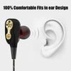 Ptm Stereo Headphones Double Unit Drive In Ear Earphone Bass Subwoofer Headset For Phone Iphone Samsung Dj Mp3 Sports Earbuds