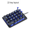 Motospeed Outemu Red Switch Mechanical Numeric Keypad Usb Mini Numpad For Laptop Numerical Key Pad Wired Led Backlit Keyboard    (K22 Outemu Red Switch)